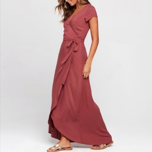 L*Space Goa Maxi‎ Dress, Currant - Picture 2 of 5